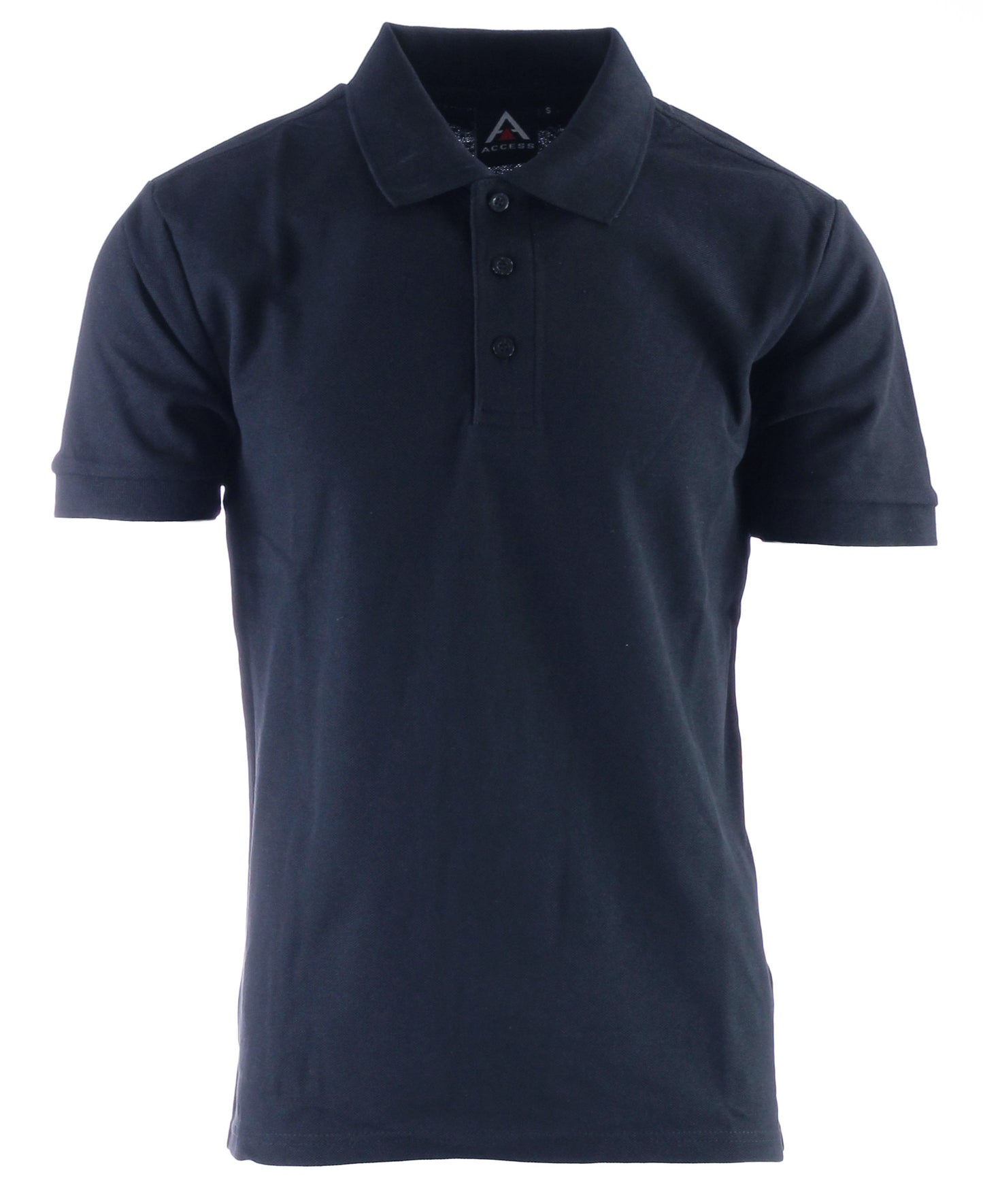 AP21-Access Men's Short Sleeve Classic Uniform Pique Polo Shirt