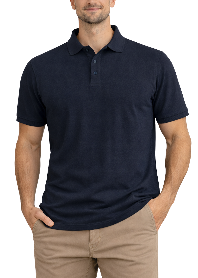AP21-Access Men's Short Sleeve Classic Uniform Pique Polo Shirt