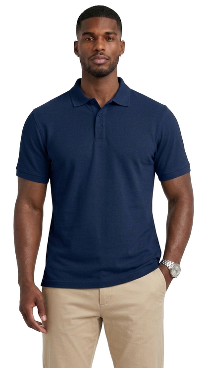 AP21-Access Men’s Uniform Polo Shirt, Short Sleeve Classic Fit Pique Shirt with Ribbed Collar for Work or Everyday Style