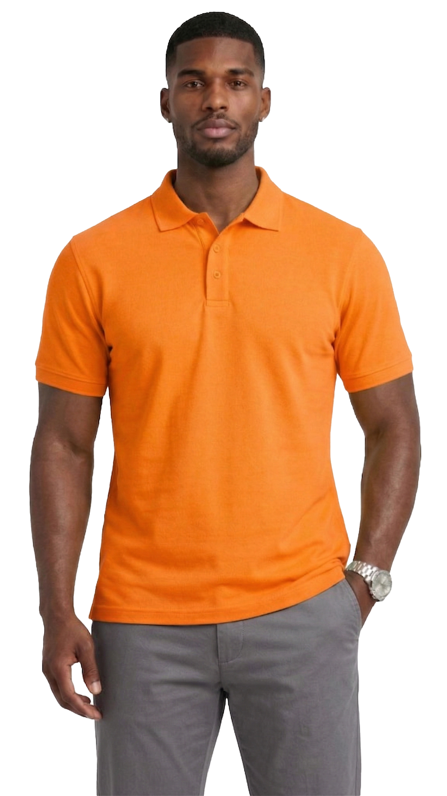 AP21-Access Men’s Uniform Polo Shirt, Short Sleeve Classic Fit Pique Shirt with Ribbed Collar for Work or Everyday Style