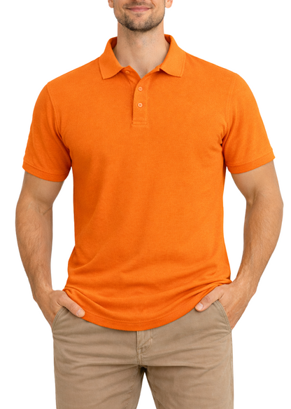 AP21-Access Men's Short Sleeve Classic Uniform Pique Polo Shirt