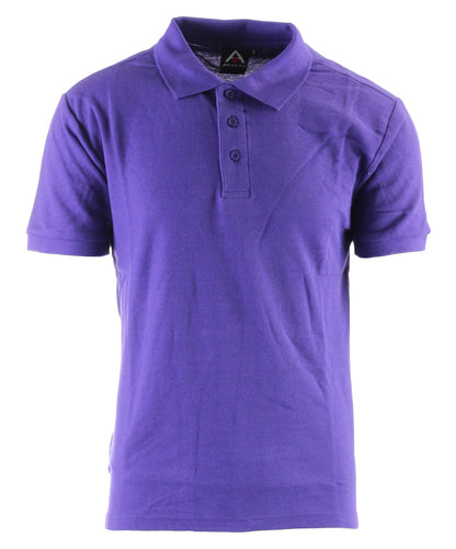 AP21-Access Men's Short Sleeve Classic Uniform Pique Polo Shirt