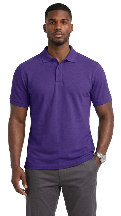 AP21-Access Men’s Uniform Polo Shirt, Short Sleeve Classic Fit Pique Shirt with Ribbed Collar for Work or Everyday Style