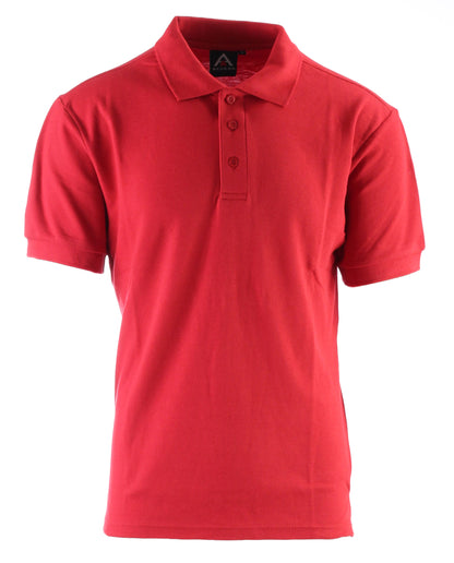 AP21-Access Men's Short Sleeve Classic Uniform Pique Polo Shirt