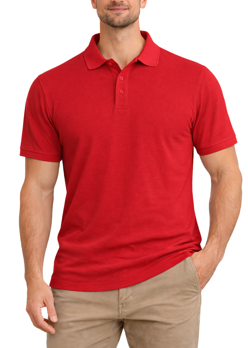 AP21-Access Men's Short Sleeve Classic Uniform Pique Polo Shirt