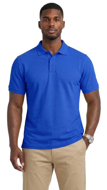 AP21-Access Men’s Uniform Polo Shirt, Short Sleeve Classic Fit Pique Shirt with Ribbed Collar for Work or Everyday Style