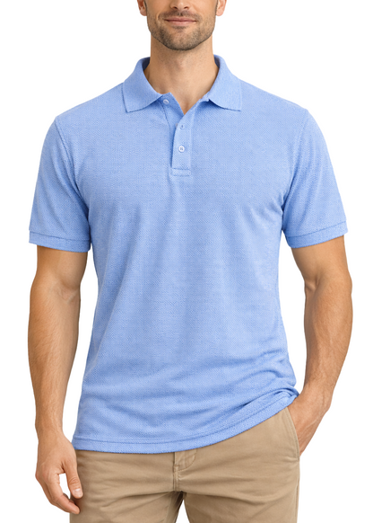 AP21-Access Men's Short Sleeve Classic Uniform Pique Polo Shirt