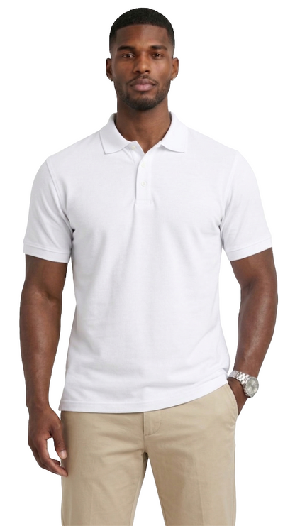 AP21-Access Men’s Uniform Polo Shirt, Short Sleeve Classic Fit Pique Shirt with Ribbed Collar for Work or Everyday Style
