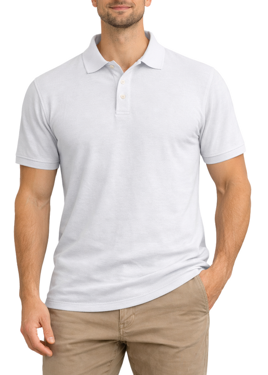 AP21-Access Men's Short Sleeve Classic Uniform Pique Polo Shirt