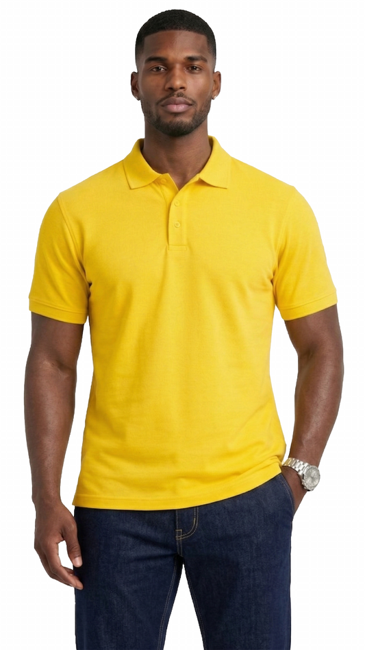 AP21-Access Men's Short Sleeve Classic Uniform Pique Polo Shirt