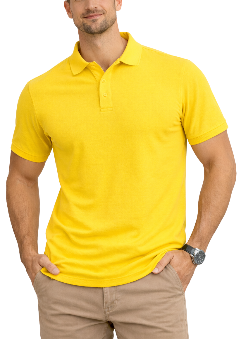 AP21-Access Men's Short Sleeve Classic Uniform Pique Polo Shirt