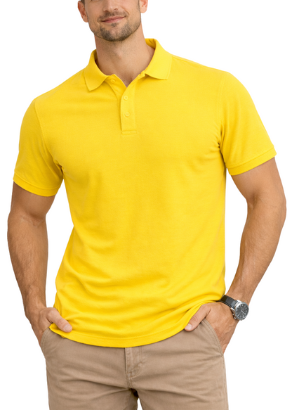 AP21-Access Men's Short Sleeve Classic Uniform Pique Polo Shirt