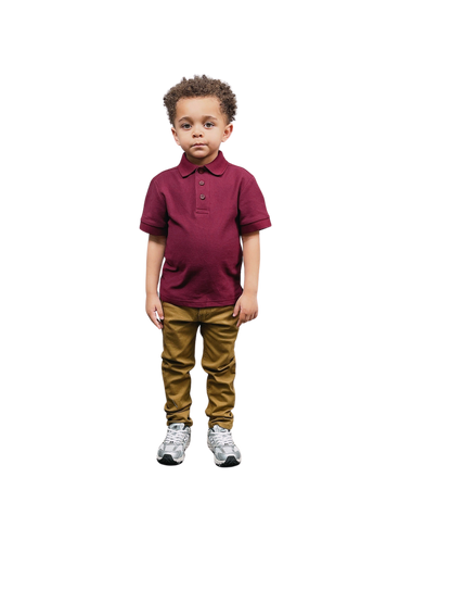 ASU001-Access Unisex Kid's Short Sleeve School Uniform Pique Polo