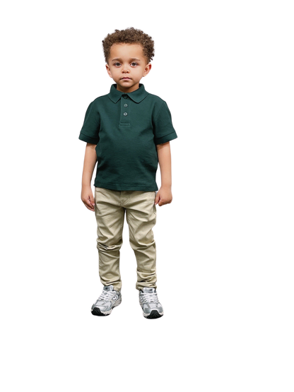 ASU001-Access Unisex Kid's Short Sleeve School Uniform Pique Polo