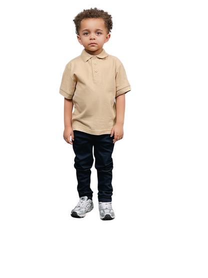 ASU001-Access Unisex Kid's Short Sleeve School Uniform Pique Polo