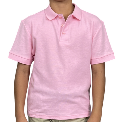 ASU001-Access Unisex Kid's Short Sleeve School Uniform Pique Polo
