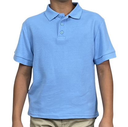 ASU001-Access Unisex Kid's Short Sleeve School Uniform Pique Polo
