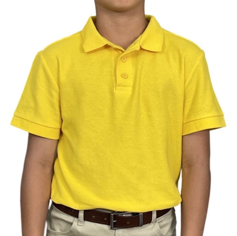 ASU001-Access Unisex Kid's Short Sleeve School Uniform Pique Polo