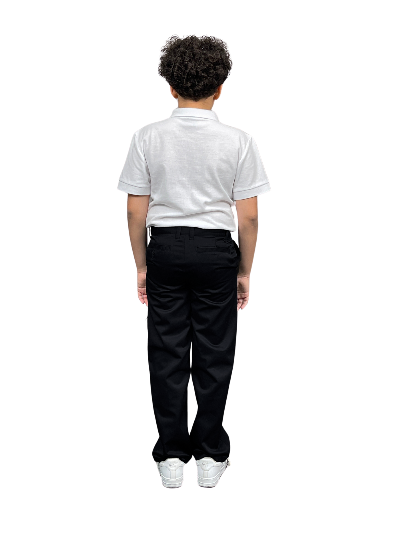 ASU002-Boy's School Uniform Flat Front Pants