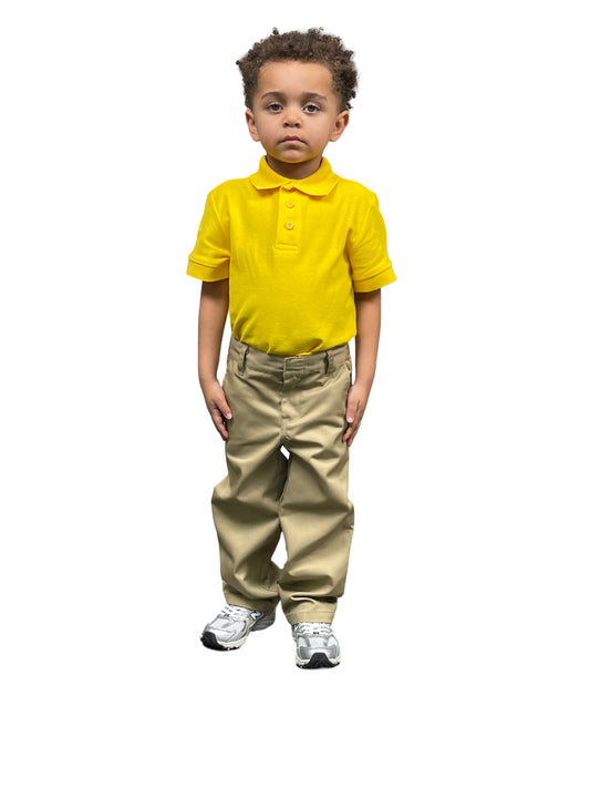 ASU002-Boy's School Uniform Flat Front Pants