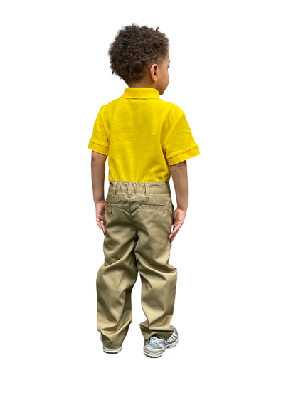 ASU002-Boy's School Uniform Flat Front Pants