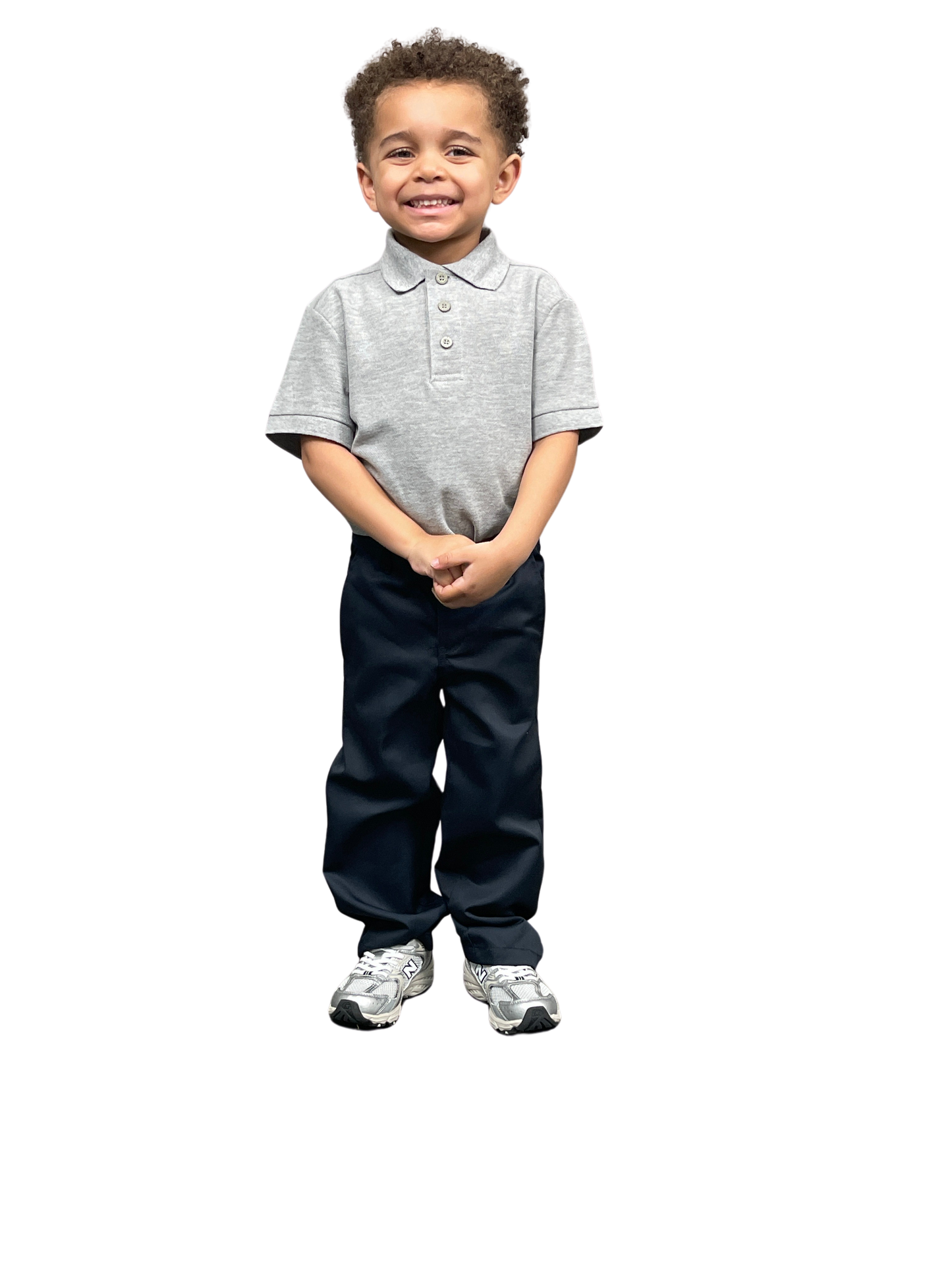 ASU002-Boy's School Uniform Flat Front Pants