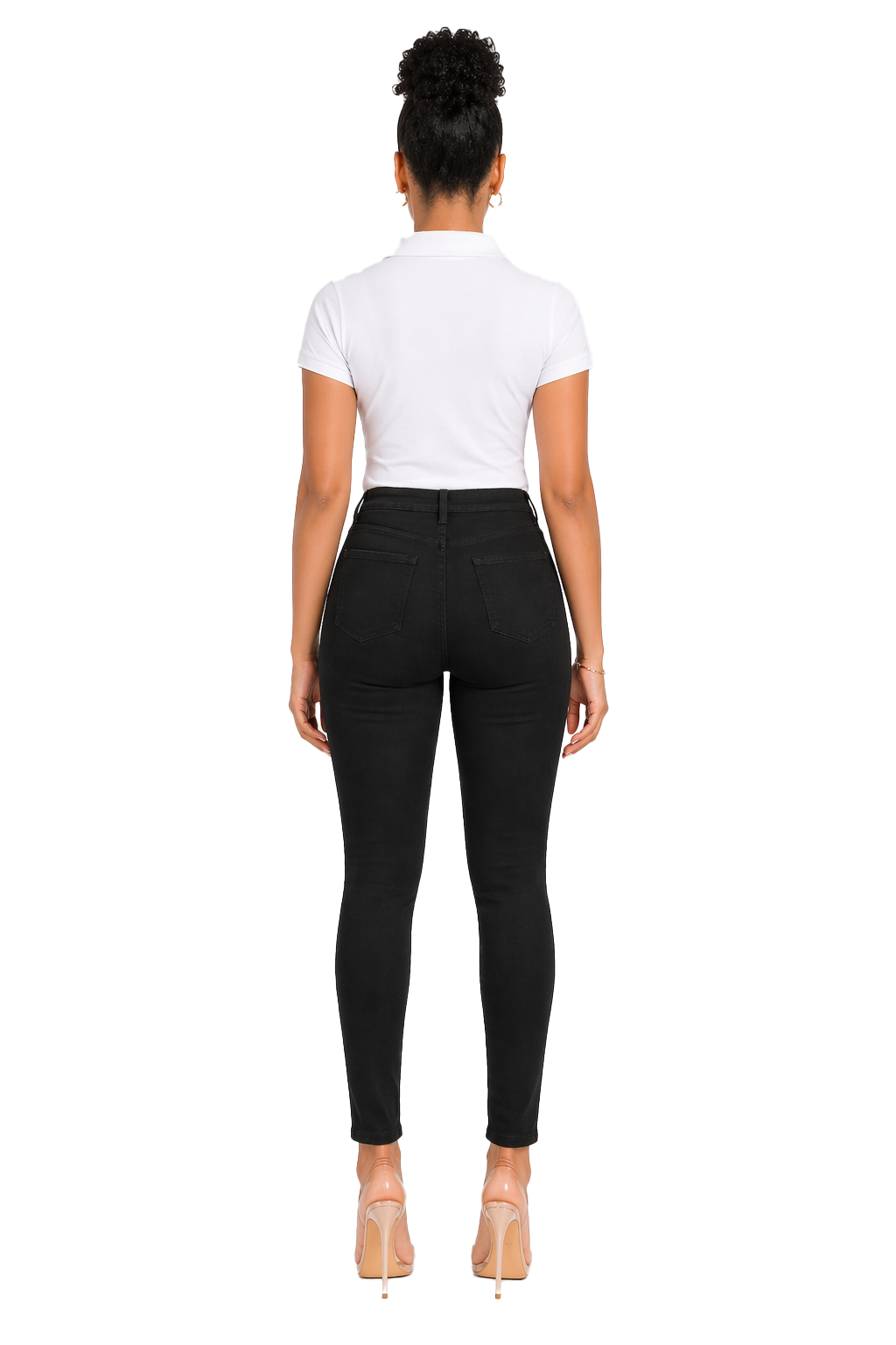 ASU017-Access Women’s Skinny Uniform Pants, Stretch Cotton 5-Pocket Work Slacks for Women, Comfortable Slim Fit Everyday Dress Pants