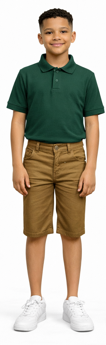 ASU035-Access Boy's Stretch Uniform Shorts