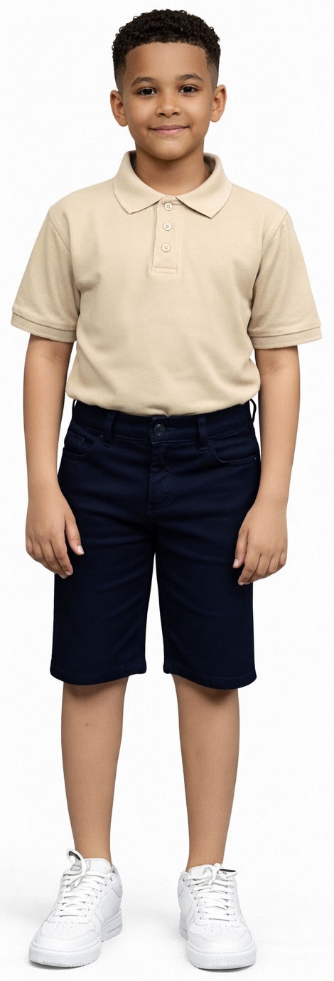 ASU035-Access Boy's Stretch Uniform Shorts