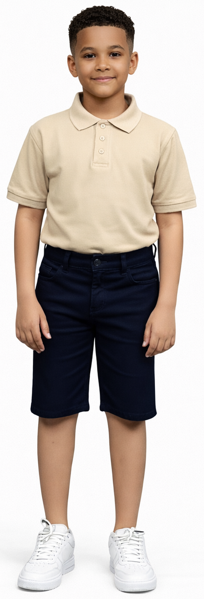 ASU035-Access Boy's Stretch Uniform Shorts