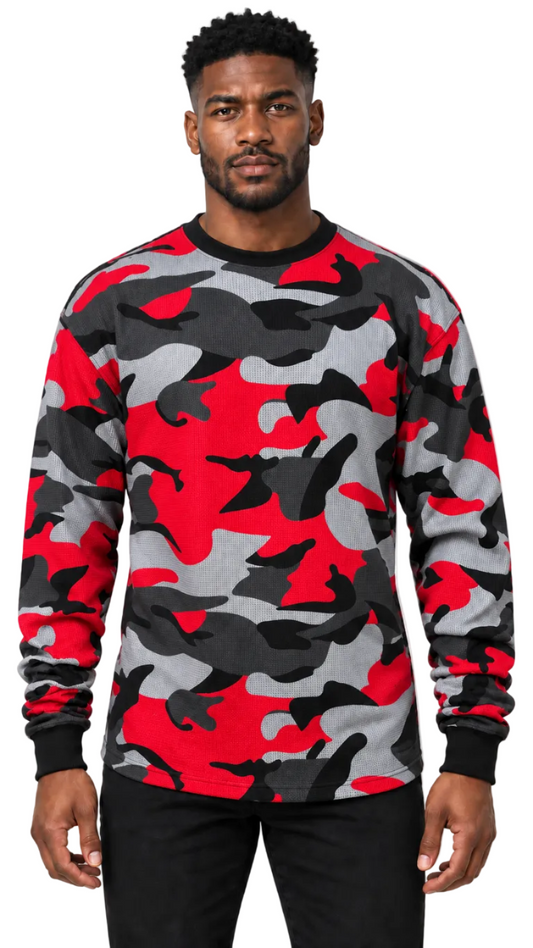 AT11X Camo-Big & Tall Access Men's Heavyweight Long Sleeve Camo Thermals