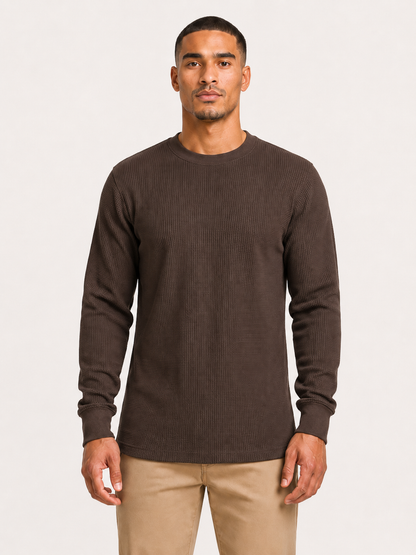 AT11X-Big & Tall Access Men's Heavyweight Long Sleeve Thermal Crew Neck Top
