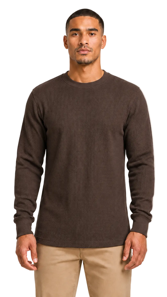 AT11X-Big & Tall Access Men's Heavyweight Long Sleeve Thermal Crew Neck Top