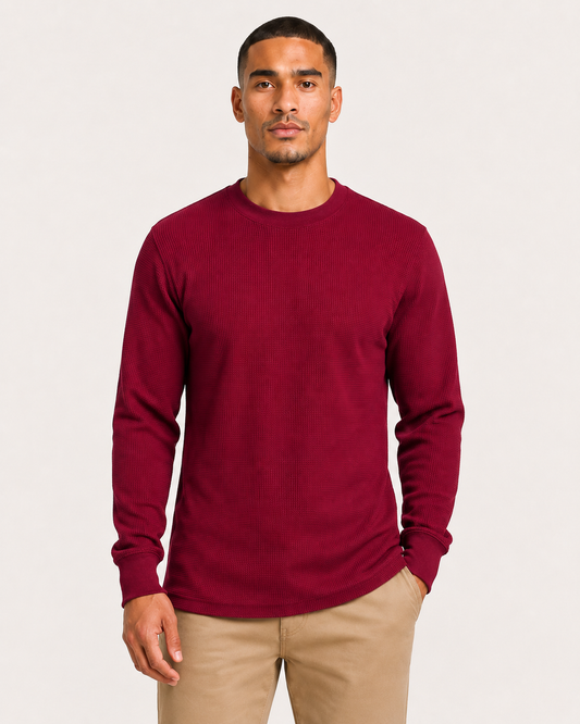 AT11X-Big & Tall Access Men's Heavyweight Long Sleeve Thermal Crew Neck Top