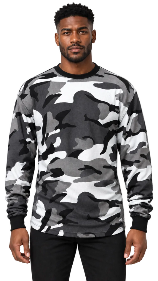 AT11X Camo-Big & Tall Access Men's Heavyweight Long Sleeve Camo Thermals