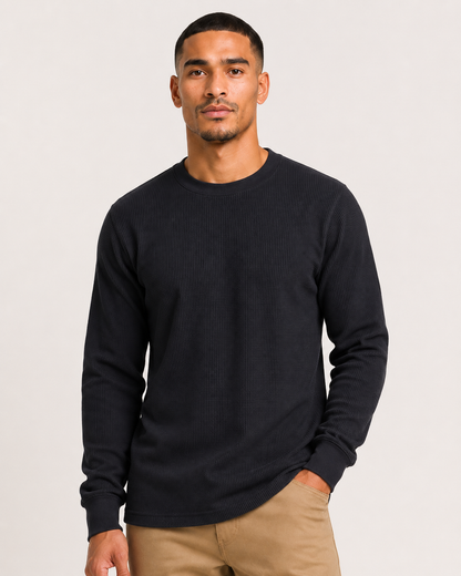 AT11X-Big & Tall Access Men's Heavyweight Long Sleeve Thermal Crew Neck Top