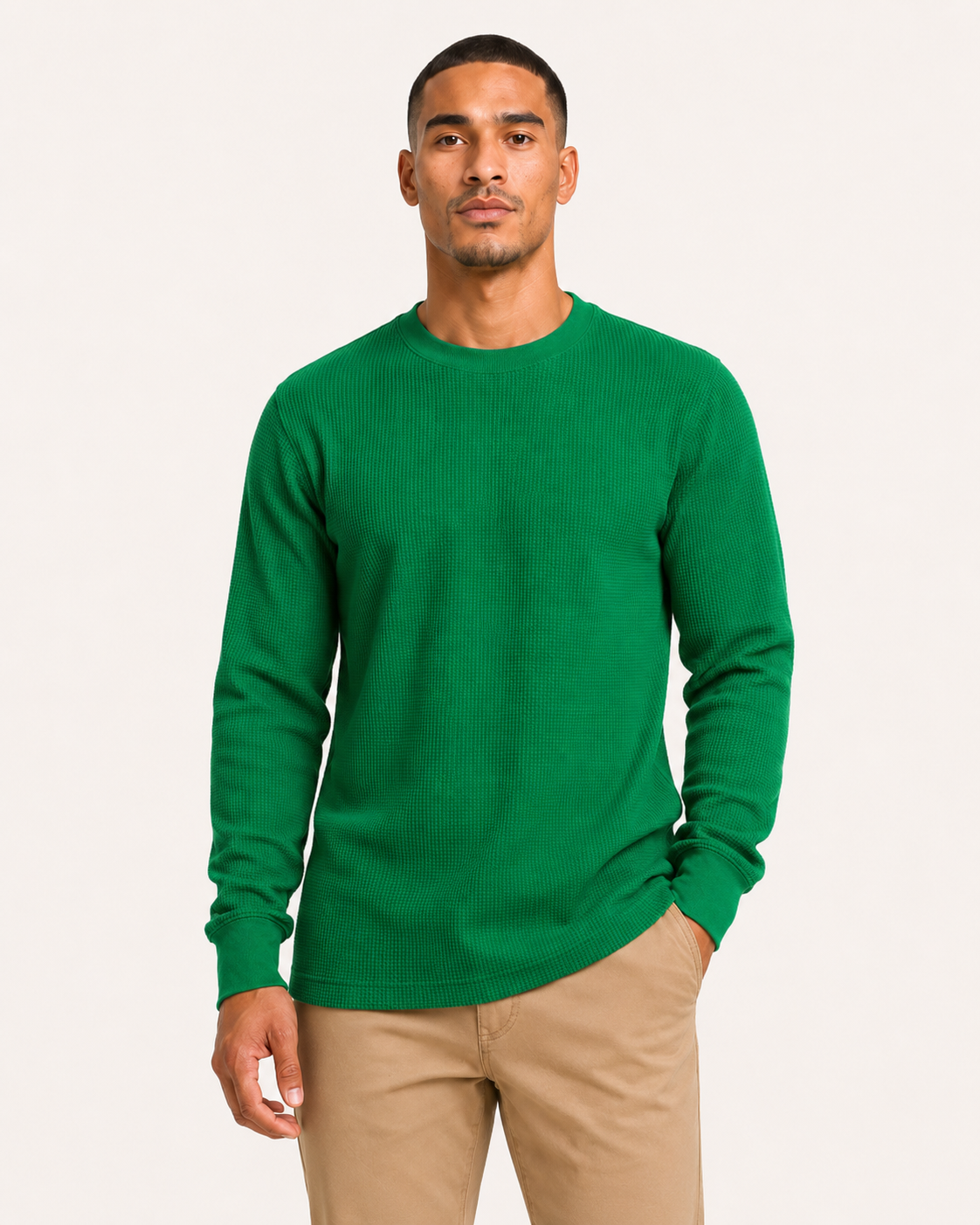 AT11X-Big & Tall Access Men's Heavyweight Long Sleeve Thermal Crew Neck Top