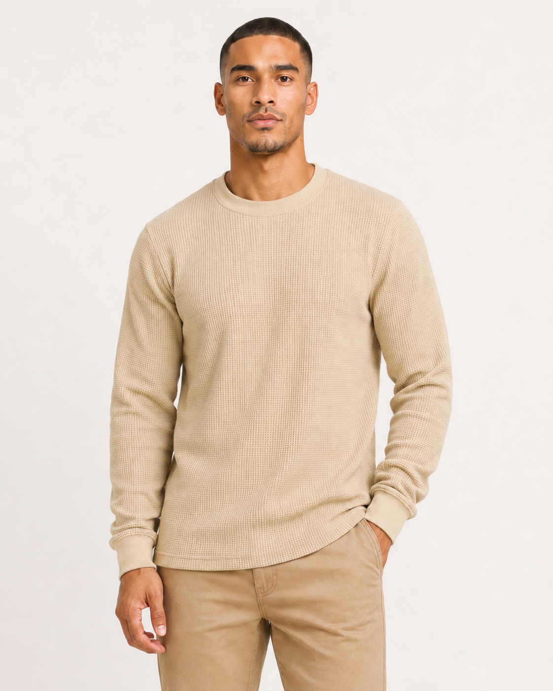 AT11X-Big & Tall Access Men's Heavyweight Long Sleeve Thermal Crew Neck Top