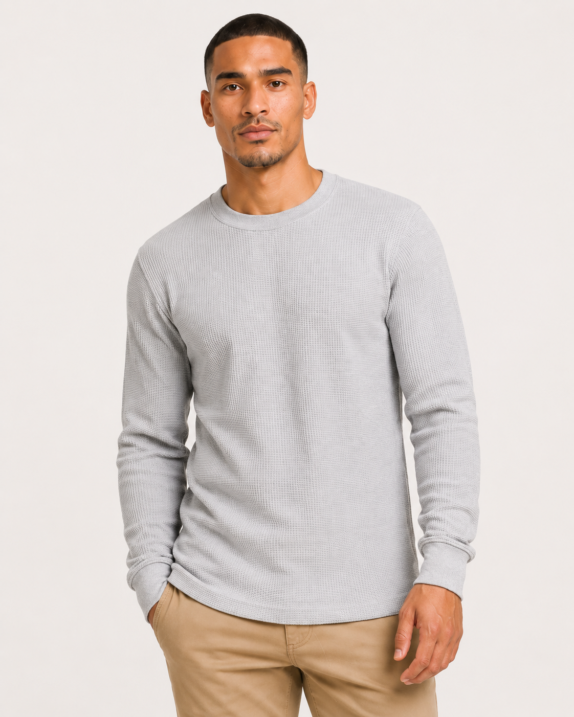 AT11X-Big & Tall Access Men's Heavyweight Long Sleeve Thermal Crew Neck Top