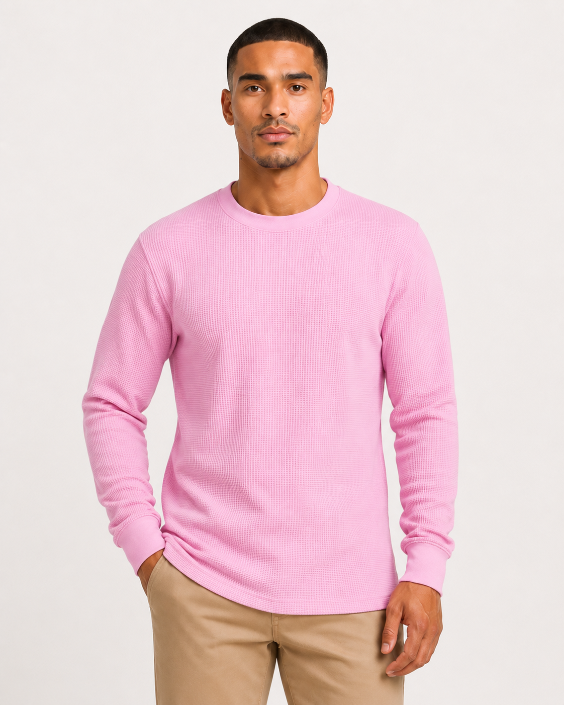 AT11X-Big & Tall Access Men's Heavyweight Long Sleeve Thermal Crew Neck Top