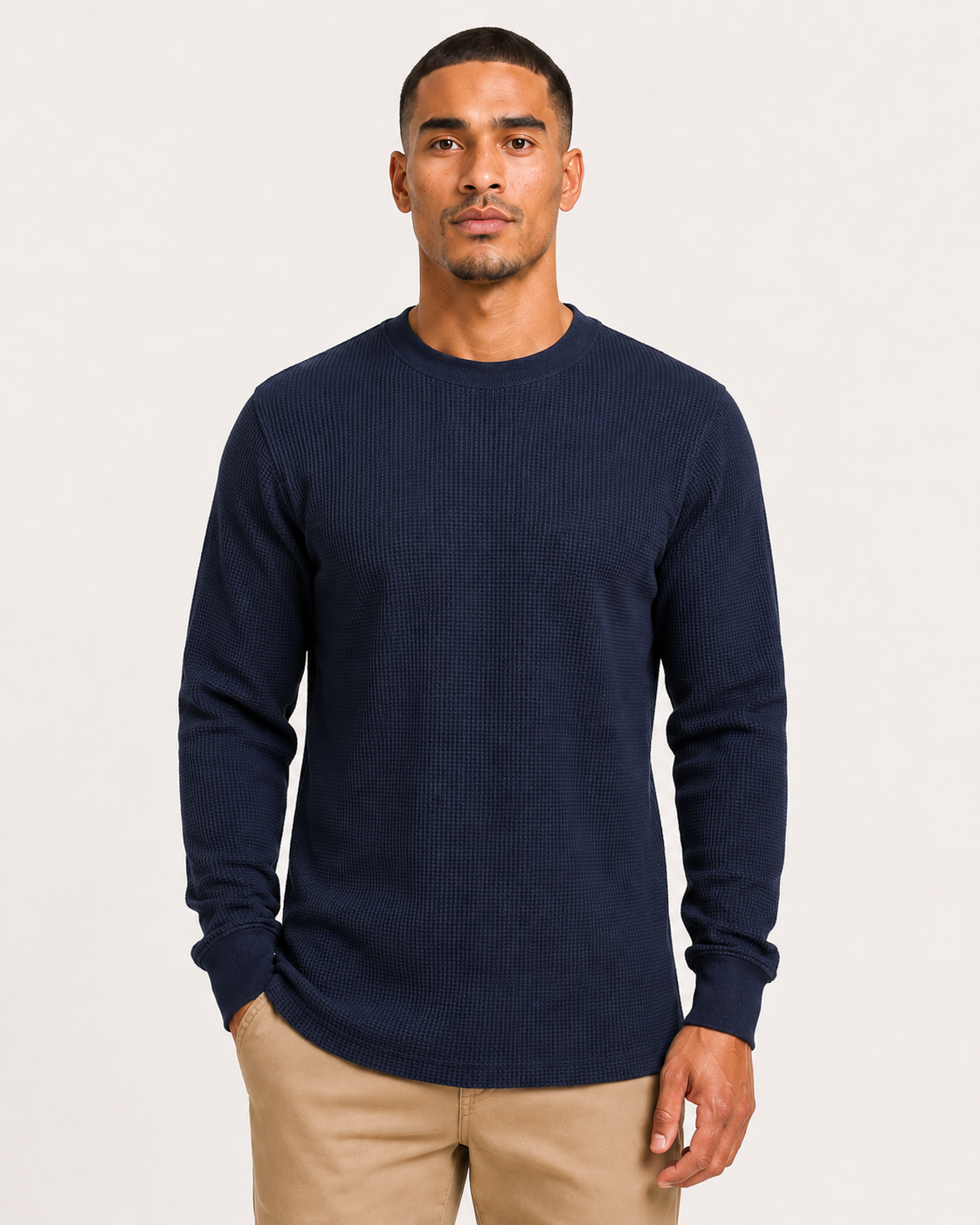 AT11X-Big & Tall Access Men's Heavyweight Long Sleeve Thermal Crew Neck Top