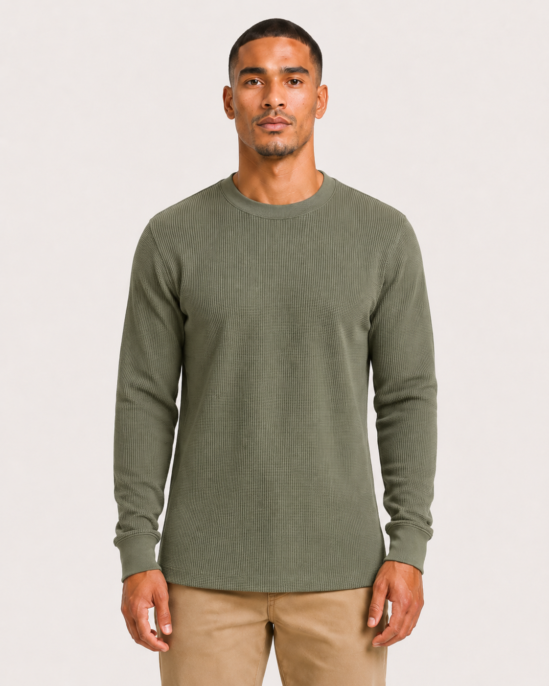 AT11X-Big & Tall Access Men's Heavyweight Long Sleeve Thermal Crew Neck Top