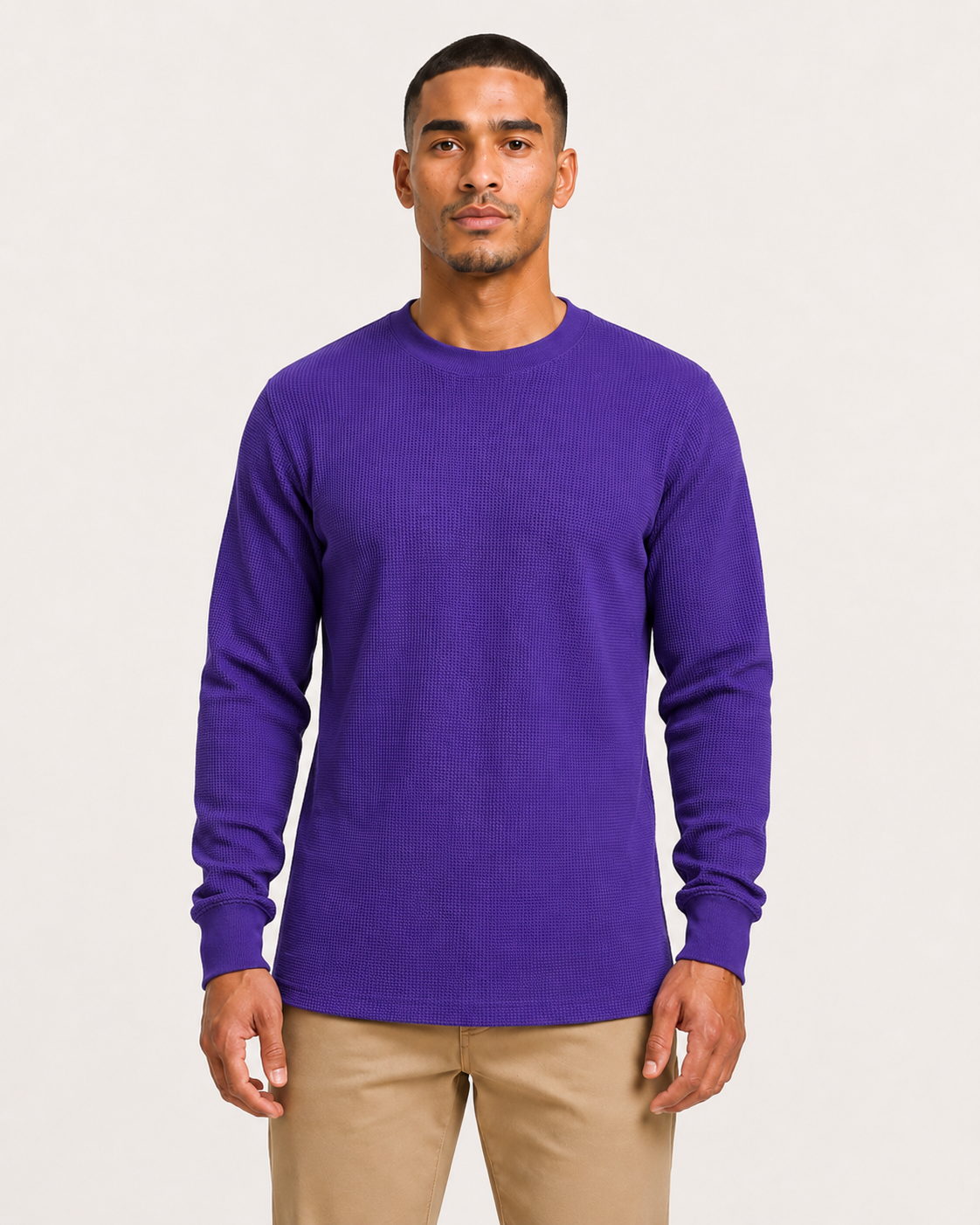 AT11X-Big & Tall Access Men's Heavyweight Long Sleeve Thermal Crew Neck Top