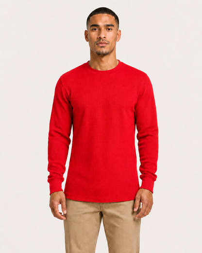 AT11X-Big & Tall Access Men's Heavyweight Long Sleeve Thermal Crew Neck Top