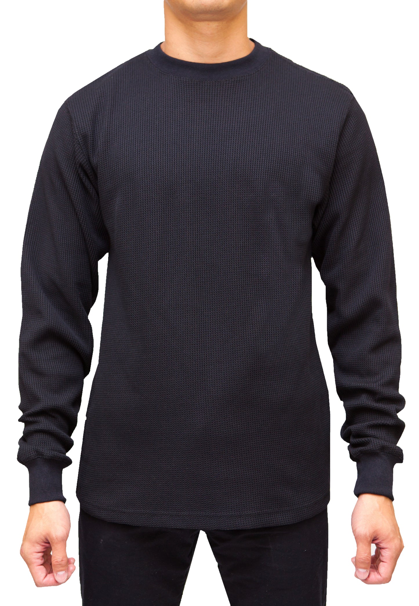 AT11-Access Men's Heavyweight Long Sleeve Thermal Crew Neck Top