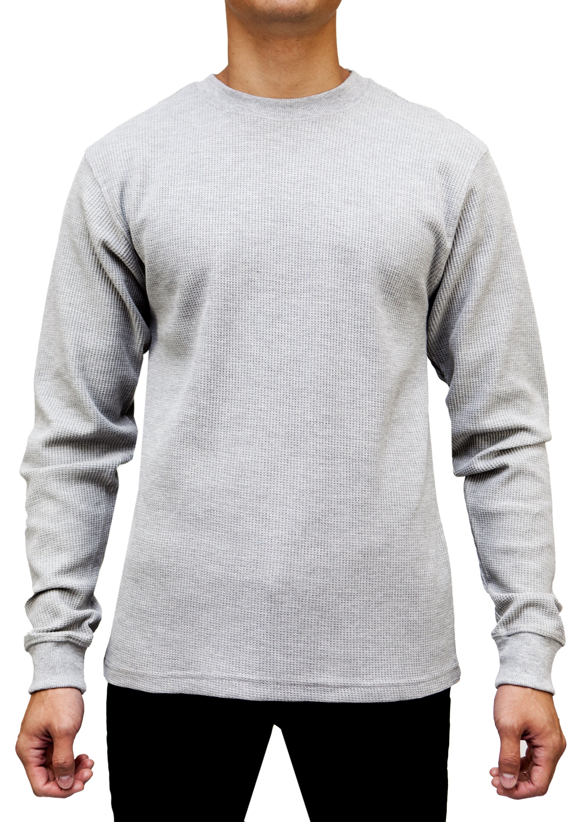 AT11-Access Men's Heavyweight Long Sleeve Thermal Crew Neck Top