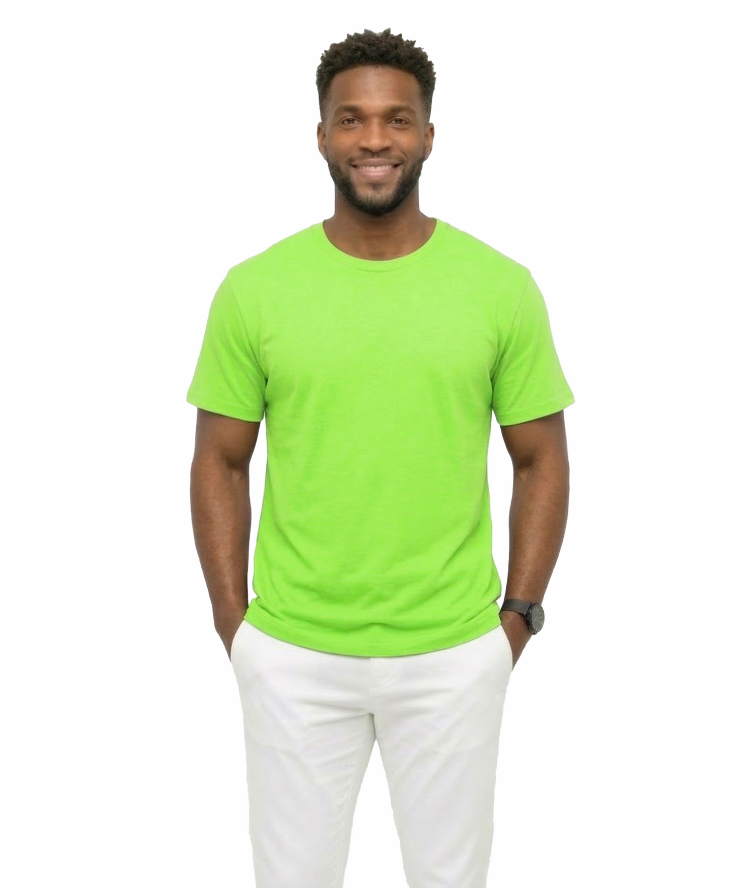 AT35X-Big & Tall-Access Men’s Heavyweight Cotton T Shirts, Short Sleeve Crew Neck Tees for Men, Soft Breathable Everyday Basics, 3-Pack