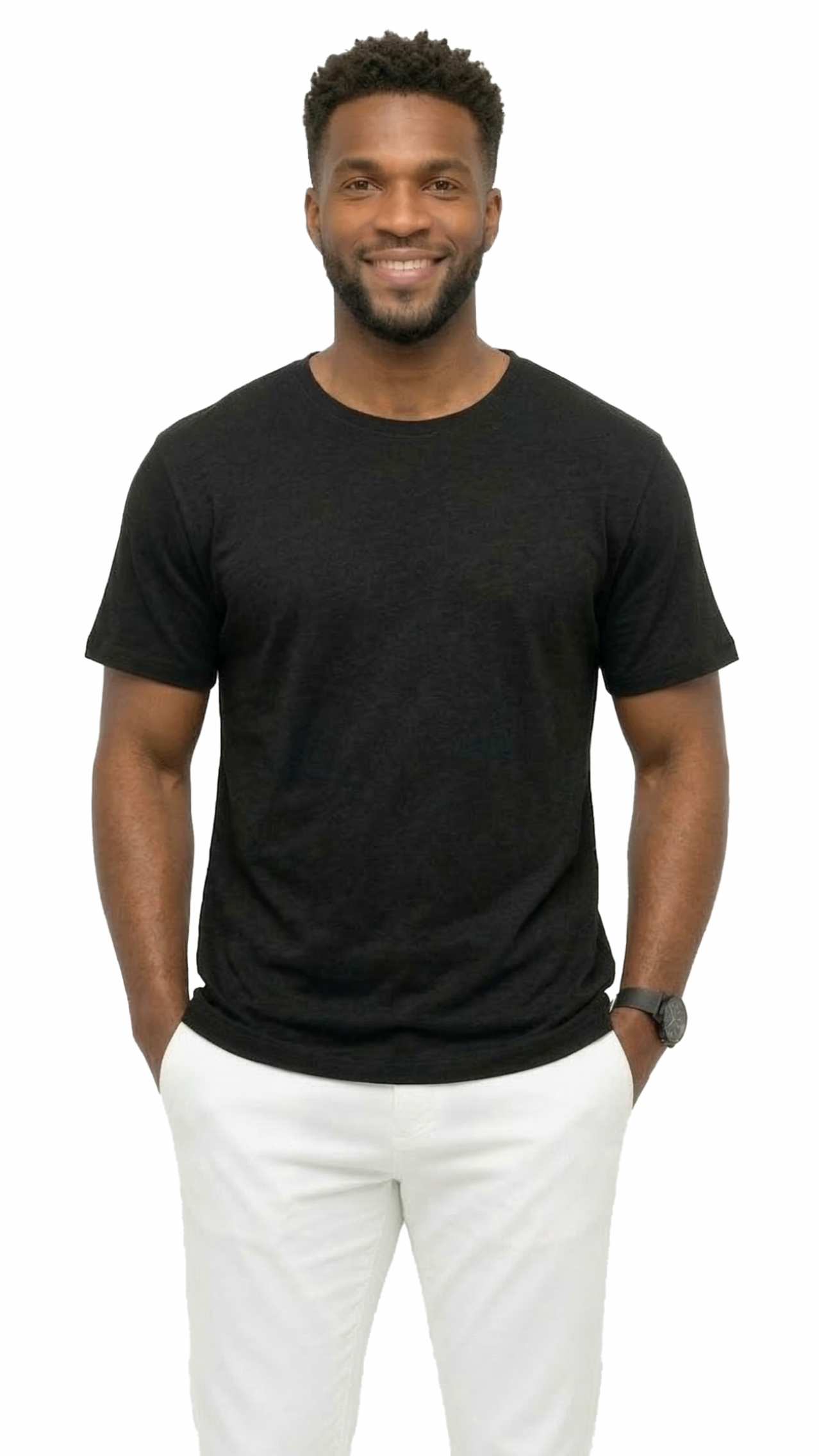 AT35X-Big & Tall-Access Men’s Heavyweight Cotton T Shirts, Short Sleeve Crew Neck Tees for Men, Soft Breathable Everyday Basics, 3-Pack