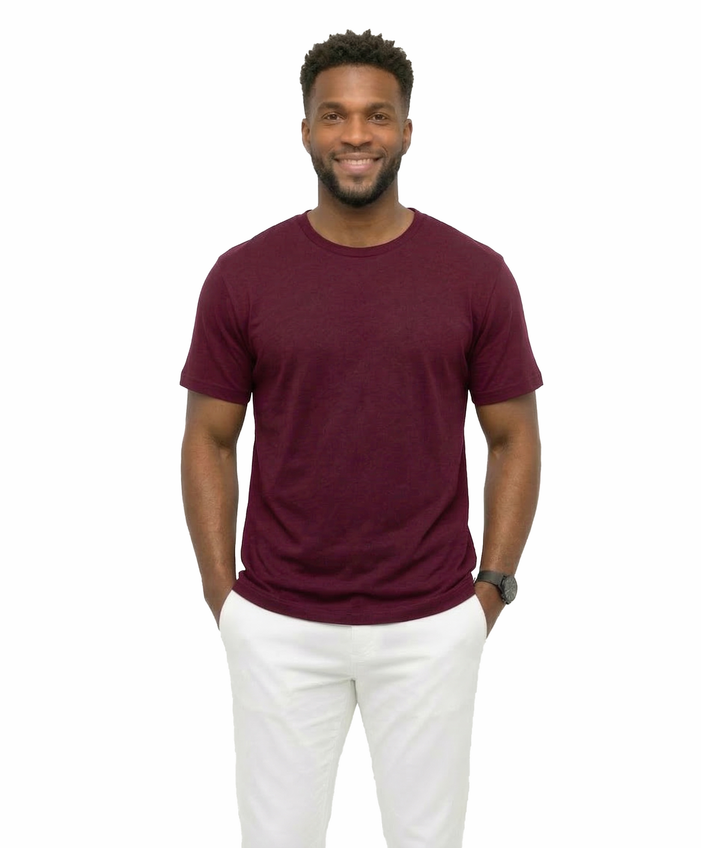 AT35X-Big & Tall-Access Men’s Heavyweight Cotton T Shirts, Short Sleeve Crew Neck Tees for Men, Soft Breathable Everyday Basics, 3-Pack