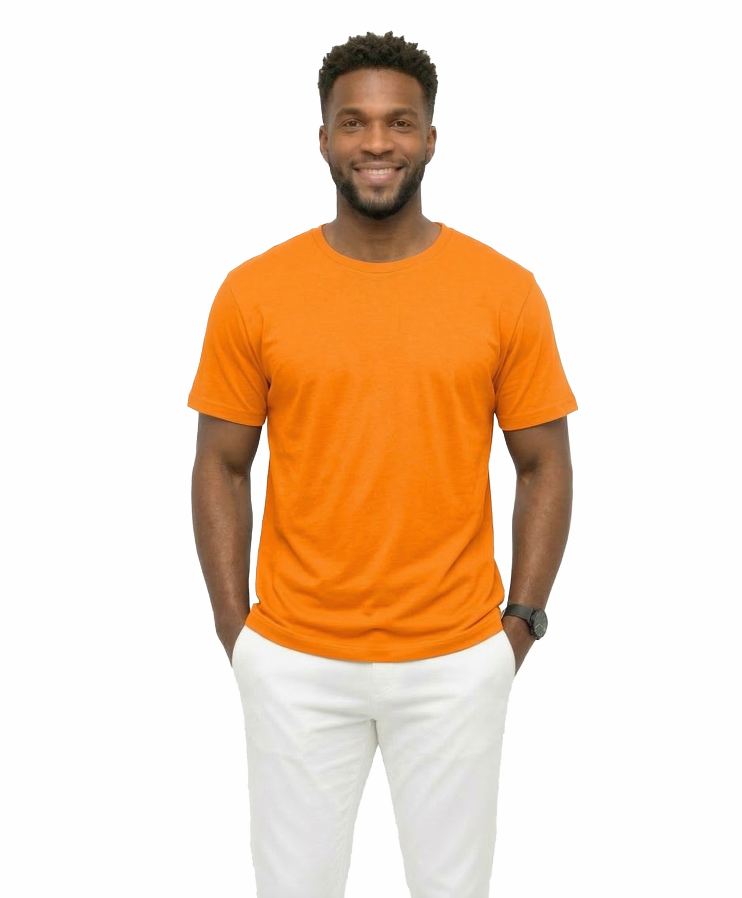 AT35X-Big & Tall-Access Men’s Heavyweight Cotton T Shirts, Short Sleeve Crew Neck Tees for Men, Soft Breathable Everyday Basics, 3-Pack
